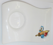 Villeroy & Boch New Wave Partyplate Untertasse Süsser Moment - Backen 22,5x15,5 (N)