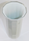 Vase Rosenthal Polygon Athene weiß Platinrand Design Wirkkala 19cm (N)