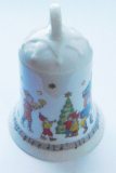 Weihnachtsglocke 1997 Mittenwald Hutschenreuther Ole Winther 7cm (N)