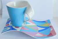 Villeroy & Boch New Wave Fashionista große Tasse Kaffeebecher Latte + Partyplate