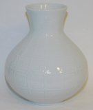 Vase Edelstein Nr. 1144/1 weiß Reliefmuster 15,5cm (N)