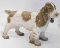 Porzellanfigur Hund Cockerspaniel Bing & Gröndahl Jensen 2096 L20 H15cm II. Wahl