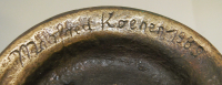 Kerzenleuchter Bronze signiert Manfred Koenen 1989 15,5cm