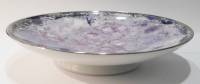 Dekorative flache Schale Hutschenreuther marmoriertes Dekor violett 45112 Ø19cm