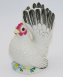 Porzellanfigur Huhn Henne Nymphenburg Entw. Luise Terletzki-Scherf I. Wahl 9,5cm