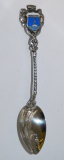 Andenken Löffel Norderney Email Wappen Silber 800 9,8cm #1975