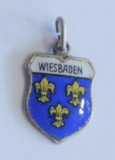 Wiesbaden Wappen Anhänger für Bettelarmband Silber 800 Andenken