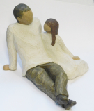 Willow Tree Figur Vater und Tochter Father and Daughter Susan Lordi 2000 11,5cm