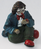 Original Gilde Figur Clown mit 1 Marienkäfer sitzend 5cm #1516