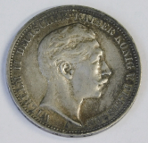 3 Mark Deutsches Reich Preussen 1908 A Wilhelm II. Silber 900 Ø3,3 (N)