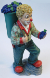 Gilde Figur Clown mit Tragebütte u. Weintrauben Weinlese limitiert 2009 15,5cm