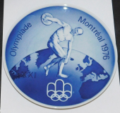 Wandteller Royal Copenhagen Olympiade Montreal 1976 Ø20,5cm #1329
