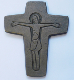 Kleines Bronze Kreuz Jesus 10,3x8,5cm (N)