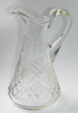 Art Deco Glas Karaffe Kännchen Krug Vase 17cm (N)
