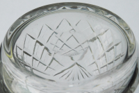 Art Deco Glas Karaffe Kännchen Krug Vase 17cm (N)