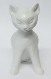 Porzellanfigur Katze Siamkatze Rosenthal Heidenreich Bisquitporzellan weiß 12cm (N)