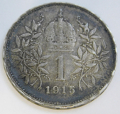 1 Krone Österreich 1915 Silber 835 Ø2,3cm (N)