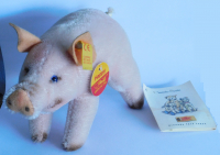 Original Steiff Schwein Ferkel Glücksschwein Happy 035227 KFS 14,5cm (N)