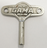 Alter Schlüssel Patent Gama Mechanik 5 Blechspielzeug ca. 6x6cm