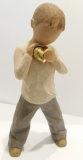 Willow Tree Figur Heart of Gold Junge mit Goldherz Susan Lordi 13,5cm