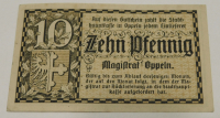 Altes Notgeld 10 Pfennig Oppeln Schlesien (N)