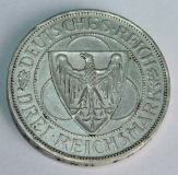 3 Reichsmark 1930 A Rheinlandräumung Silber 500 Ø3cm