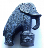 Skulptur Elefant Zirkuselefant Eisenguß Kunstguss gusseisen Figur 7cm