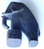 Skulptur Elefant Zirkuselefant Eisenguß Kunstguss gusseisen Figur 7cm