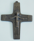 Kleines Bronze Kreuz Jesus 10,5x8,5cm (N)