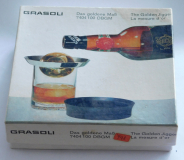 Original Grasoli Das goldene Maß Meßbecher Cocktail Longdrink Reklame Sammler