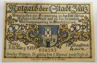 Altes Notgeld 50 Pfennig Stadt Zülz Ober Schlesien 1921 (N)