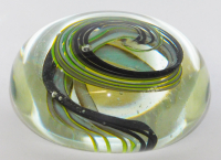 Briefbeschwerer paperweight Kunstglas Rollin Karg signiert Ø7cm (N)