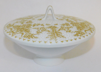 Deckeldose Bonbonniere Rosenthal 2000 Latham Loewy Idyll in gold Wiinblad Ø14cm (N)