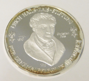 Medaille Jagdschloss Platte Zais-Stiftung Wiesbaden Silber 1000 15,06g 3,5cm