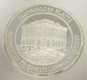 Medaille Jagdschloss Platte Zais-Stiftung Wiesbaden Silber 1000 15,06g 3,5cm