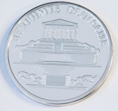 Medaille Berühmte Deutsche Johannn Wolfgang von Goethe wohl versilbert 4cm