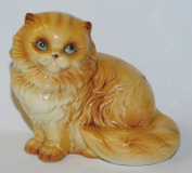 Porzellanfigur Perser Katze hellrot-creme Goebel Nr. 31 025 12 13x9cm H11cm (N)