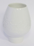 Vase Hutschenreuther Kunstabteilung Design Hans Achtziger Pferde weiß 11 cm