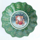 Villeroy & Boch Toy's Fantasy Schale Schälchen grün Weihnachtsmann Ø16cm