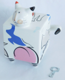 Porzellanfigur Spardose lustige Katze Villeroy & Boch Animal Park R. Benedikt