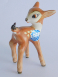 Porzellanfigur Bambi mit Fliege Walt Disney Goebel 6cm