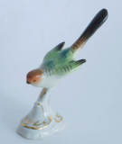 Kleine Porzellanfigur Miniatur Sittich Herend handpainted 7,2cm