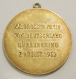 Seltene Medaille AvD Automobilclub Deutschland Nürburgring 1953 Bronze Ø5,5cm