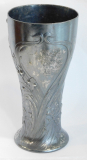 Original alter Jugendstil Becher Vase WMF Hirsch plastisch versilbert 17,5cm