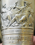 Seltene alte Andenken Pinnchen Vase Jahrtausentfeier Rheinlande 1925 Mosella (N)