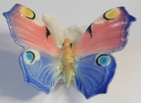 Porzellanfigur bunter Schmetterling Ernst Bohne Söhne Rudolstadt 9x6cm #5 (N)