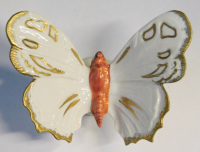 Porzellanfigur bunter Schmetterling Ernst Bohne Söhne Rudolstadt 8x5,5cm #6 (N)