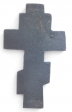 Altes gusseisernes Kreuz russisch orthodox gusseisen 18,5x11cm