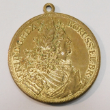 Alte Medaille wohl um 1900 nach Reichstaler 1707 Frid D G Rex Friedrich Preussen