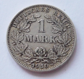 1 Mark Deutsches Reich 1910 G Silber 900 5,48g Ø2,4cm